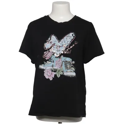 T-shirt (Svart, Flerfärgad) från Agape Bomull, Elastan