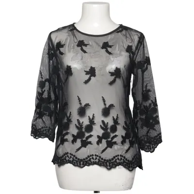 Blouse (Black) from Forever 21 Contemporary Cotton, Polyamide, Polyester
