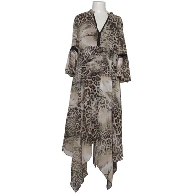 Kjole (Brun, Sort, Beige) fra Amy Vermont Bomuld, Polyester