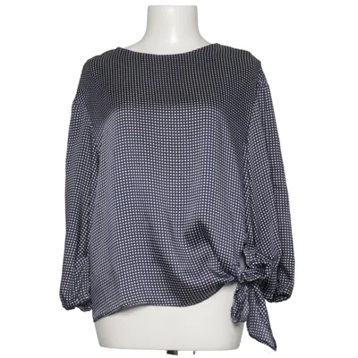 Blus (Blå, Vit) från Mango Polyester