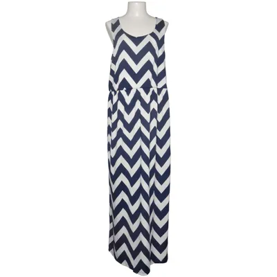 Maxi jurk (Blauw, Wit) van CaiDieNu Elastaan, Polyester