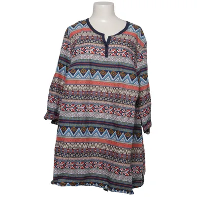 Dress (Blue, Red, Multicolored) from Ulla Popken Cotton