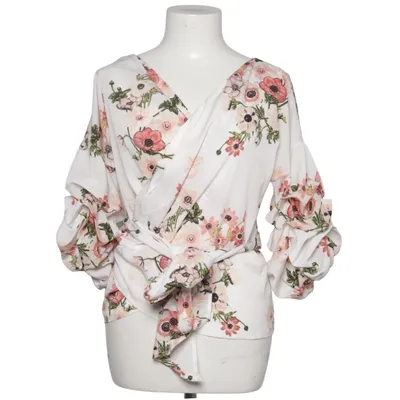 Wrap blouse (White, Pink, Green) from Only Fashion Elastane, Polyester