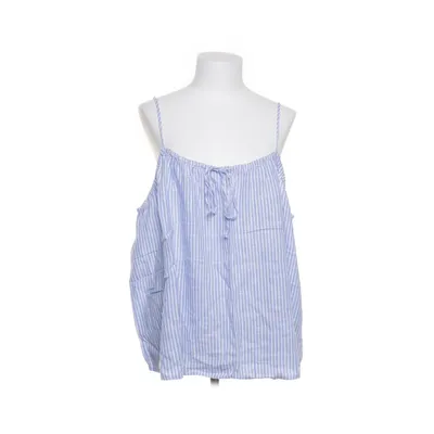 Tanktop  (Blå, Hvid) fra H&M Linned, Viscose