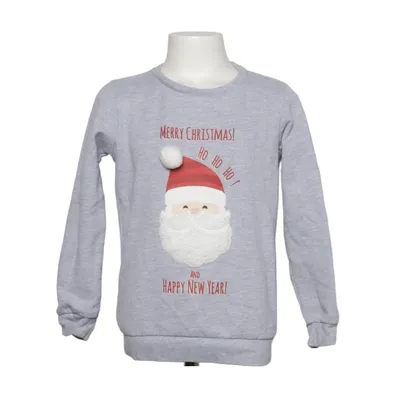 Jultröja (Grå, Röd, Vit) från Merry Christmas Bomull, Polyester