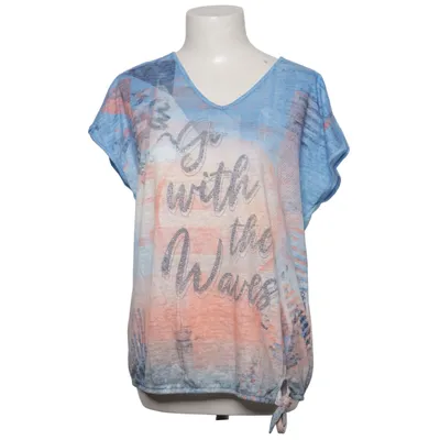 T-shirt (Blauw, Oranje, Meerkleurig) van Cecil Polyester, Viscose