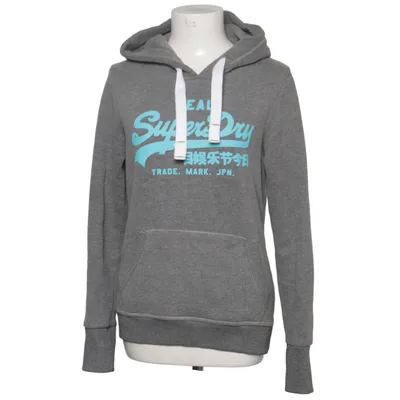 Hoodie (Gray, Blue) from Superdry Cotton, Polyester