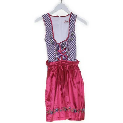 Dirndl (Lila, Rood, Wit) van Fuchs Trachtenmoden Katoen, Polyester