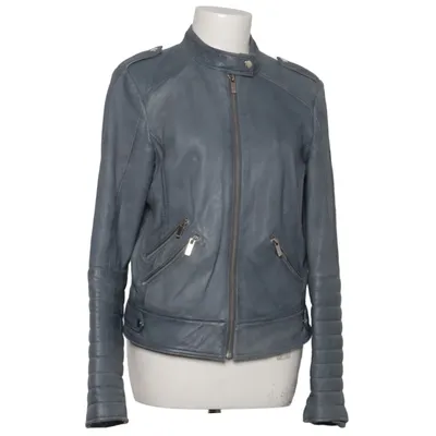 Veste en cuir (Gris) de Wild Cuir, Polyester