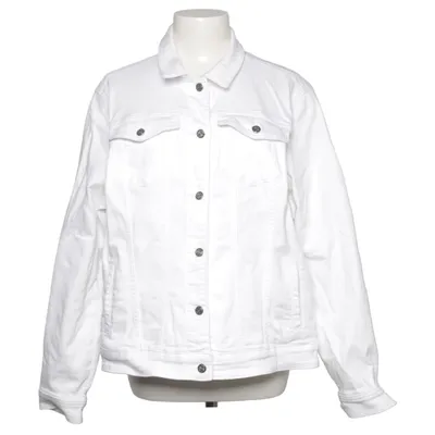 Denimjakke (Hvid) fra Women Essentials by Tchibo Elastan, Økologisk bomuld