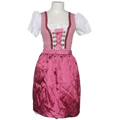 Dirndl (Röd, Vit, Flerfärgad) från Golden-Trachten Bomull, Polyester