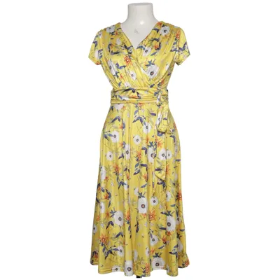 Klänning (Gul, Flerfärgad) från Top Vintage Elastan, Polyester