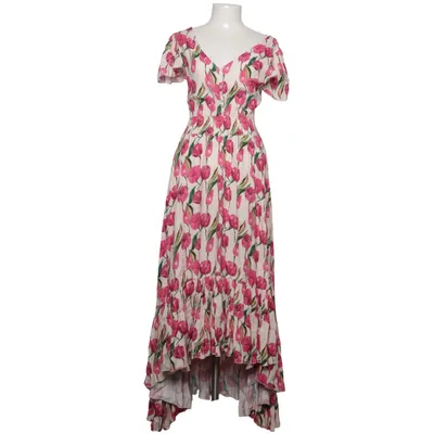 Maxikleid (Pink, Weiß, Grün) von Le Streghe Viskose