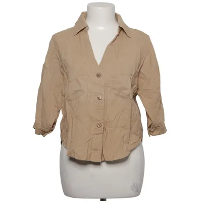 Kortärmad skjorta (Beige) från Amelie Bomull, Linne