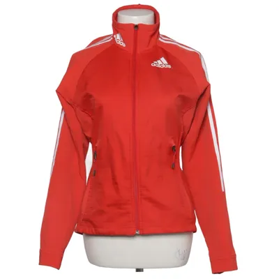 Trainingsjacke (Rot, Weiß) von Adidas Elasthan, Recyceltes Polyester