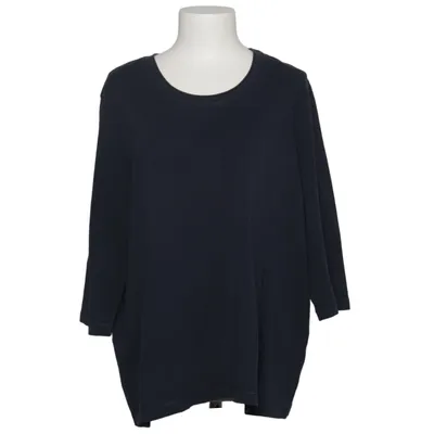 Långärmad t-shirt (Blå) från Gina Laura Bomull, Elastan