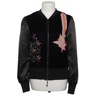 Bomber jacket (Black, Multicolored) from Laura Lees Label Elastane, Polyester