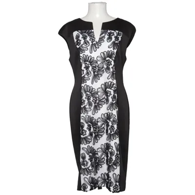 Dress (Black, White) from Connected Apparel Elastane, Polyester