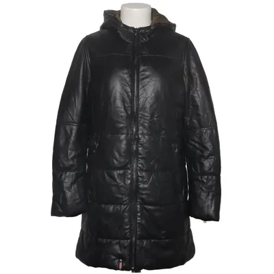 Leren jas (Zwart) van Oakwood