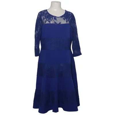 Dress (Blue) from Tia Cotton, Elastane, Polyamide, Polyester