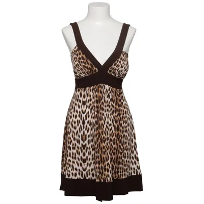 Dress (Brown, White) from Twenty One Elastane, Polyester