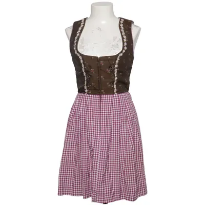 Dirndl (Brun, Röd, Vit) från Stockerpoint Bomull, Polyester