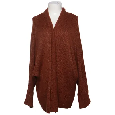 Cardigan (Marron) de Paprika Acrylique, Fibre métallique, Mohair, Polyamide, Viscose
