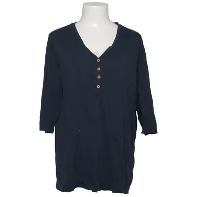 Henley shirt (Blue) from The Basics Cotton, Viscose