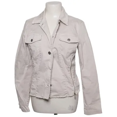 Jeansjacka (Beige) från Aust Bomull, Elastan