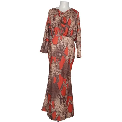 Maxi dress (Red, Brown, Multicolored) from Stylewe Polyester
