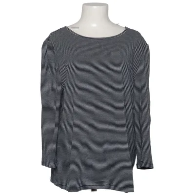 Long sleeve T-shirt (Blue, White) from Closet by lo Cotton, Elastane