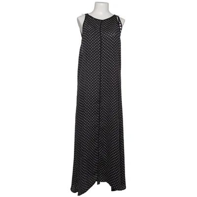 Maxi dress (Black, White) from Marc Cain Cotton, Elastane, Polyester