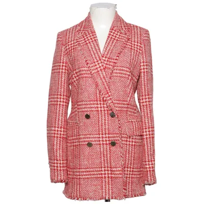 Kavaj (Röd, Vit) från Jake*s Collection Akryl, Bomull, Elastan, Polyester, Viskos