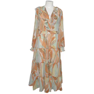 Maxikjole (Orange, Grøn, Flerfarvet) fra Sézane Polyester, Viscose