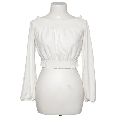 Crop top (Wit) van Divided by H&M Polyester, Viscose