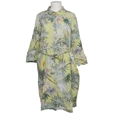 Robe chemise (Vert, Multicolore) de Aust Coton, Lin