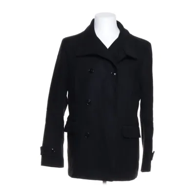 Coat (Black) from H&M Acrylic, Polyester, Wool