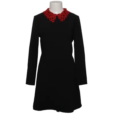 Kleid (Schwarz, Rot) von Sandro Baumwolle, Elasthan, Polyester, Viskose