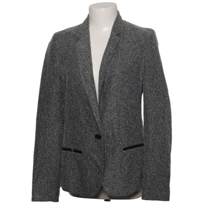 Blazer (Gray) from WE Fashion Polyester, Polyurethane, Viscose