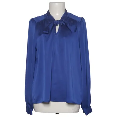 Pussy bow blouse (Blue) from One Step Polyester