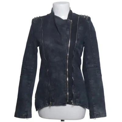 Biker jacket (Gray) from Blaze Cotton, Polyester