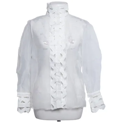 Blouse (Wit) van Mochy Polyester