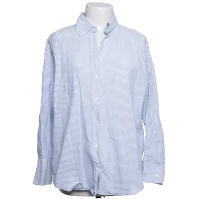 Shirt (Blue, White) from Zara Cotton