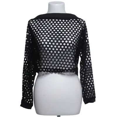 Långärmad t-shirt (Svart) från Shein Curve Elastan, Polyester