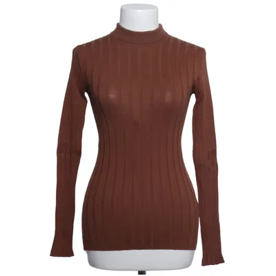 Turtleneck (Brun) fra Ashley Brooke Bomuld, Polyamid, Silke