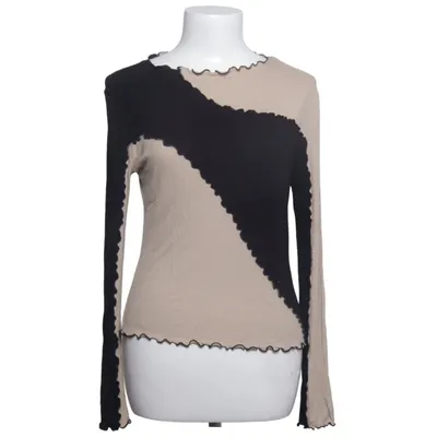 Lange mouwen shirt (Zwart, Beige) van & Other Stories Elastaan, Viscose