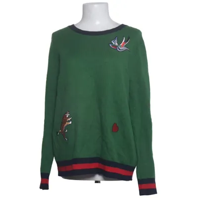 Sweater (Green, Multicolored) from Lieblingsstück Cotton, Polyamide, Wool