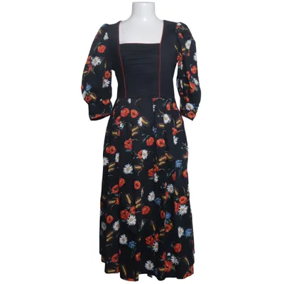 Dress (Black, Multicolored) from Rose-Dirndl Cotton