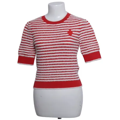 Trui (Rood, Wit) van Maje Katoen, Elastaan, Polyamide, Polyester, Viscose