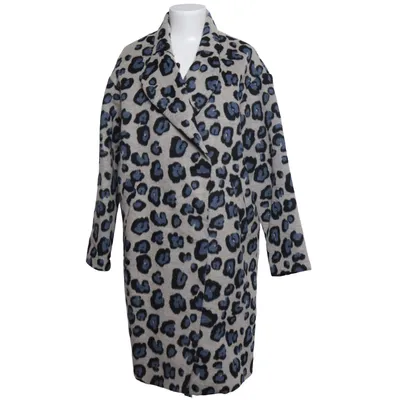 Frakke (Beige, Blå, Sort) fra Aaiko Polyester, Uld
